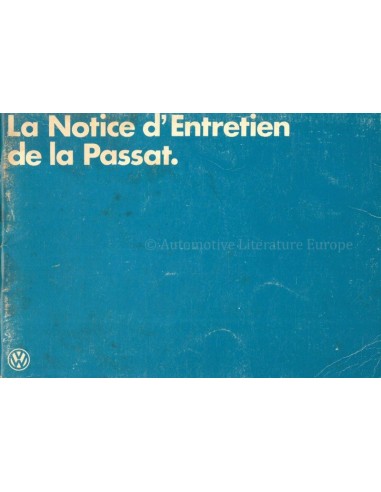 1979 VOLKSWAGEN PASSAT OWNERS MANUAL FRENCH