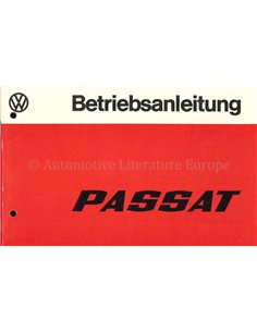 1976 VOLKSWAGEN PASSAT INSTRUCTIEBOEKJE DUITS