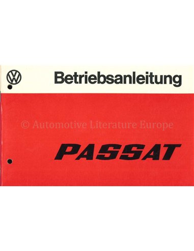 1976 VOLKSWAGEN PASSAT BETRIEBSANLEITUNG DEUTSCH