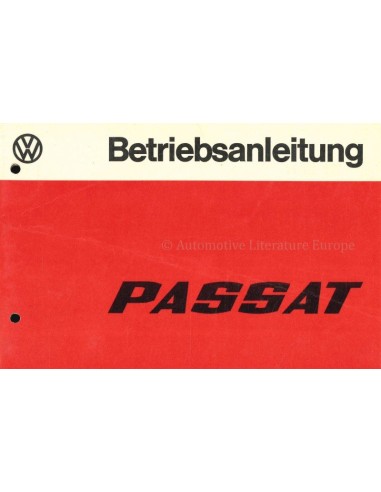 1977 VOLKSWAGEN PASSAT OWNERS MANUAL GERMAN