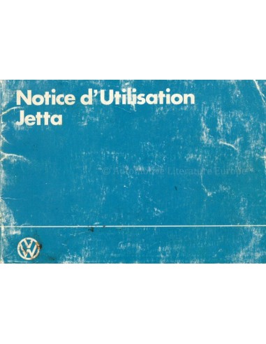 1983 VOLKSWAGEN JETTA OWNERS MANUAL FRENCH