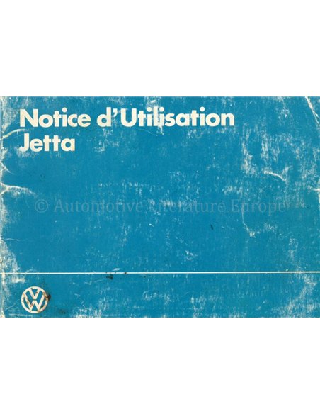 1983 VOLKSWAGEN JETTA OWNERS MANUAL FRENCH