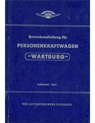 1962 WARTBURG 311-0 INSTRUCTIEBOEKJE DUITS