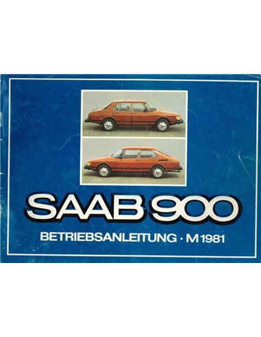 1981 SAAB 900 OWNERS MANUAL GERMAN