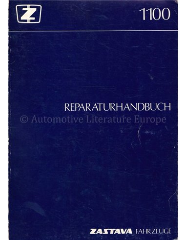 1982 ZASTAVA 1100 WERKPLAATSHANDBOEK DUITS