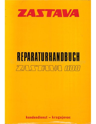 1975 ZASTAVA 1100 WERKSTATTEHANDBUCH DEUTSCH