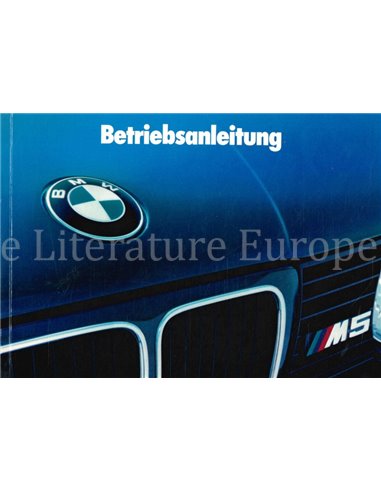 1992 BMW M5 (TOURING) INSTRUCTIEBOEKJE DUITS