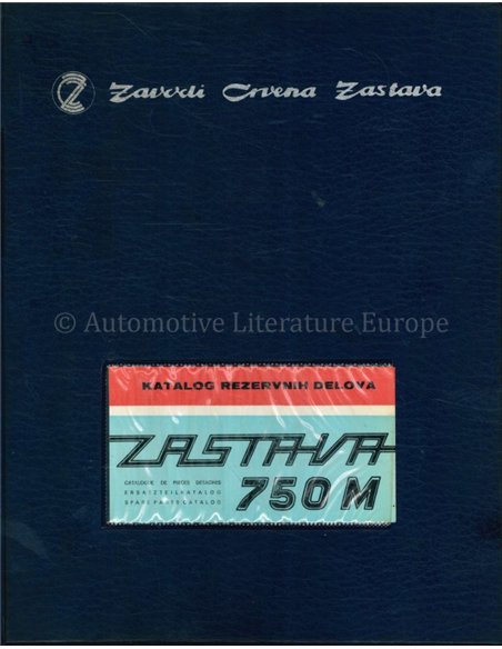 1972 ZASTAVA 750M ONDERDELENCATALOGUS