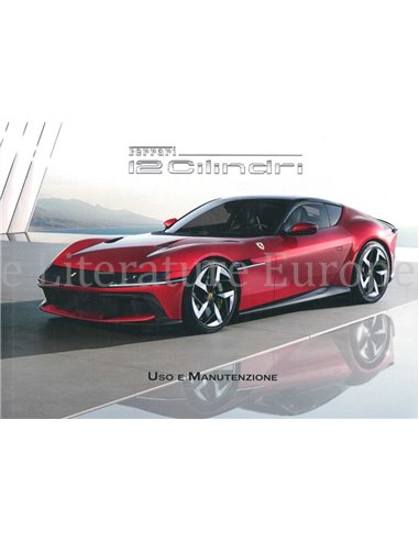 2024 FERRARI 12 CILINDRI INSTRUCTIEBOEKJE ITALIAANS