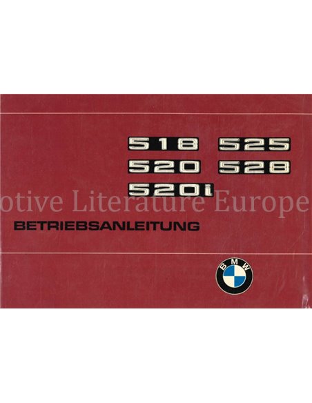 1977 BMW 5er REIHE BETRIEBSANLEITUNG DEUTSCH