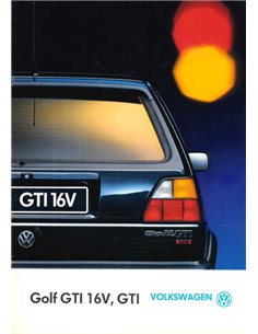 1990 VOLKSWAGEN GOLF GTI 16V BROCHURE ITALIAN