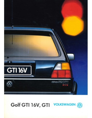 1990 VOLKSWAGEN GOLF GTI 16V BROCHURE ITALIAANS
