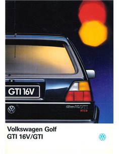 1990 VOLKSWAGEN GOLF GTI 16V BROCHURE NEDERLANDS