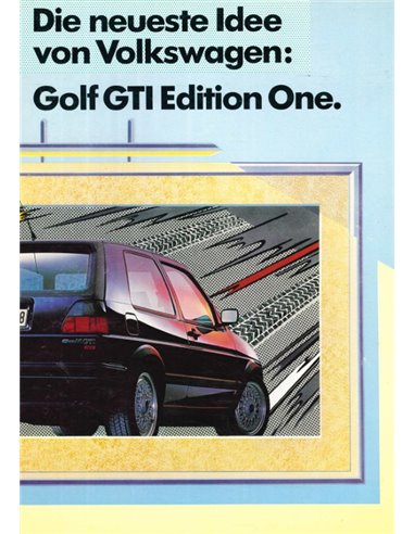 1989 VOLKSWAGEN GOLF GTI EDITION ONE BROCHURE GERMAN