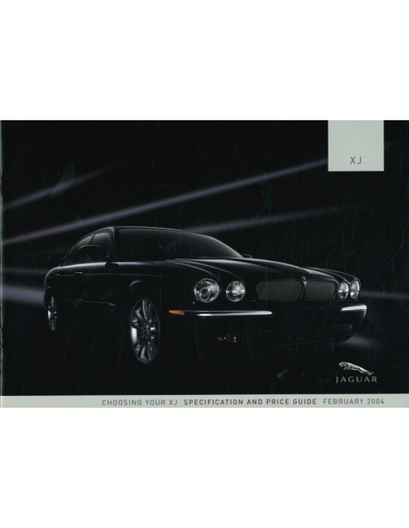 2004 JAGUAR XJ BROCHURE ENGLISH