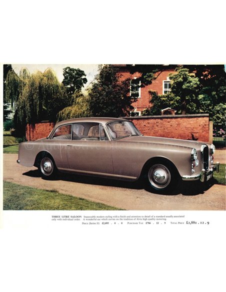 1961 ALVIS THREE-LITRE (TD21) PROSPEKT ENGLISCH