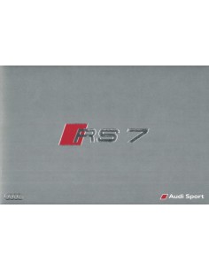 2015 AUDI RS7 BROCHURE GERMAN
