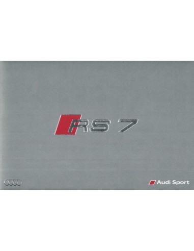 2015 AUDI RS7 BROCHURE GERMAN