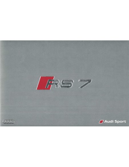 2015 AUDI RS7 BROCHURE GERMAN