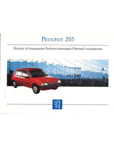 1997 PEUGEOT 205 INSTRUCTIEBOEKJE 