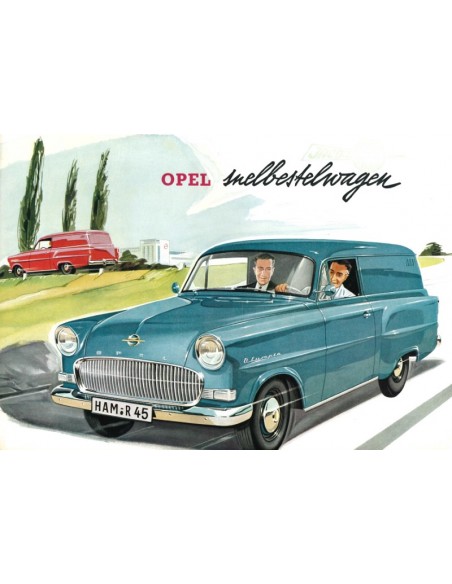 1957 OPEL OLYMPIA SCHNELL-LIEFERWAGEN PROSPEKT NIEDERLÄNDISCH