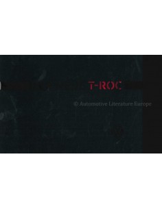 2010 VOLKSWAGEN T-ROC BROCHURE DUITS