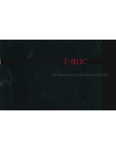 2010 VOLKSWAGEN T-ROC BROCHURE DUITS