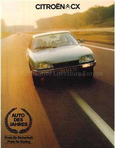 1975 CITROËN CX BROCHURE GERMAN