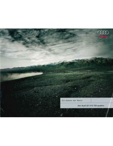 2008 AUDI Q7 BROCHURE DUITS