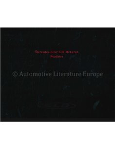 2007 MERCEDES BENZ SLR MCLAREN ROADSTER BROCHURE FRANS