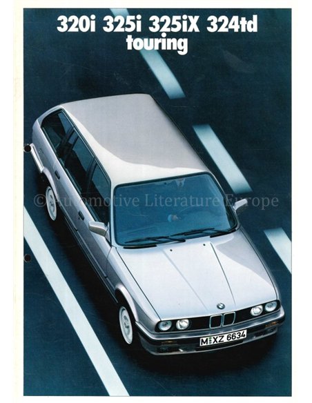 1988 BMW 3 SERIES TOURING BROCHURE DUTCH