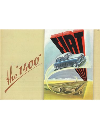 1950 FIAT 1400 BROCHURE ENGELS