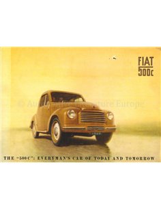 195? FIAT 500 LUXUS PROSPEKT DEUTSCH