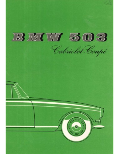 1957 BMW 503 BROCHURE DUITS