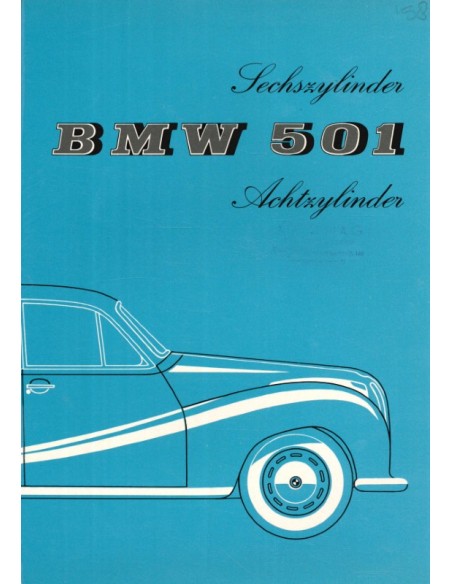 1957 BMW 501 PROSPEKT DEUTSCH