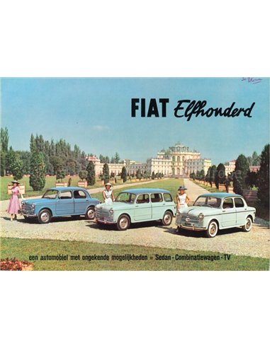 1956 FIAT 1100 PROSPEKT NIEDERLÄNDISCH