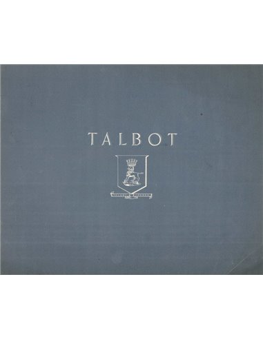 1937 TALBOT PROGRAMMA BROCHURE ENGELS