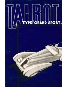 1939 TALBOT T150C GRAND SPORT BROCHURE FRENCH