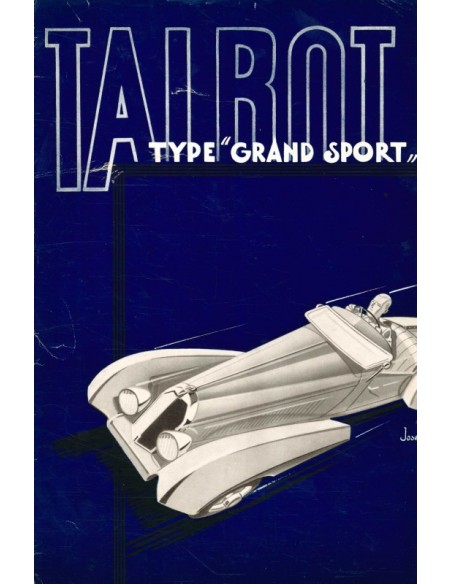 1939 TALBOT T150C GRAND SPORT BROCHURE FRANS
