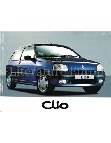 1996 RENAULT CLIO INSTRUCTIEBOEKJE ENGELS