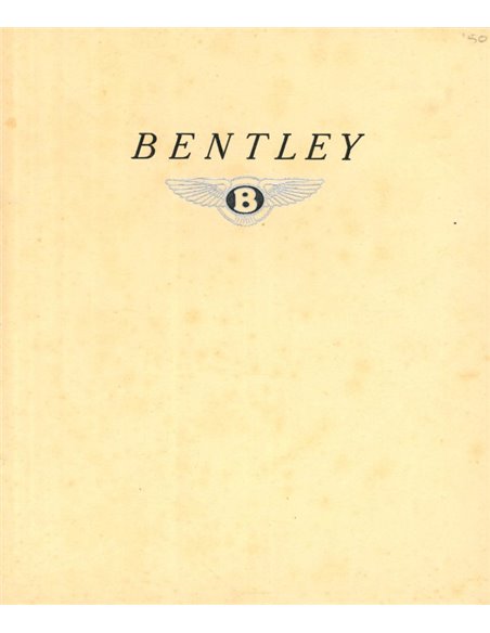 1949 BENTLEY MARK VI BROCHURE ENGLISH