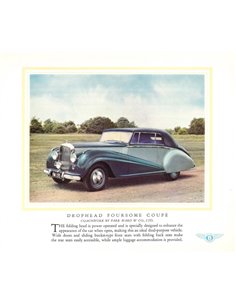 1951 BENTLEY MARK VI BROCHURE ENGELS 2