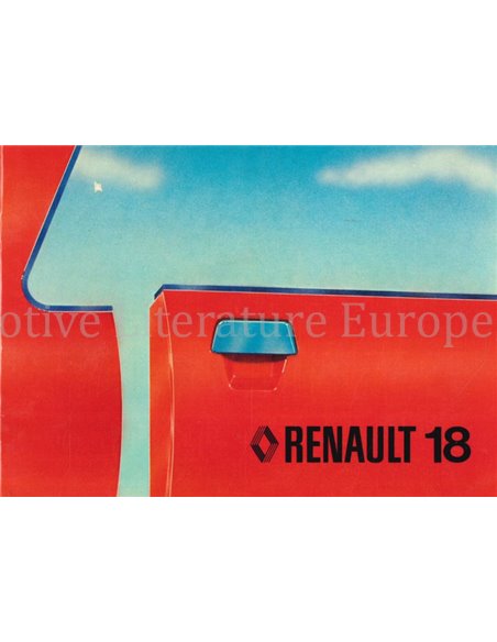 1978 RENAULT 18 BETRIEBSANLEITUNG FRANZÖSISCH