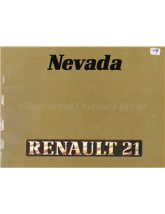 1988 RENAULT 21 NEVADA OWNERS MANUAL GERMAN