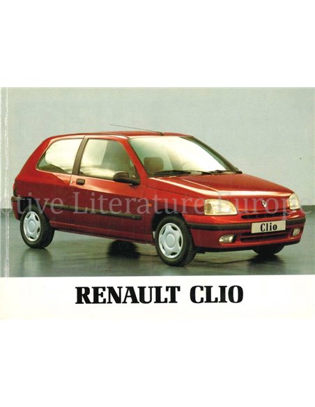 1995 RENAULT CLIO INSTRUCTIEBOEKJE FRANS