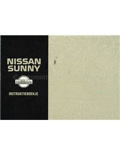 1993 NISSAN SUNNY INSTRUCTIEBOEKJE NEDERLANDS