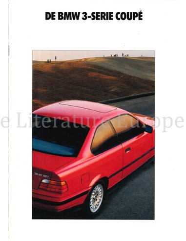 1992 BMW 3ER COUPE PROSPEKT NIEDERLÄNDISCH
