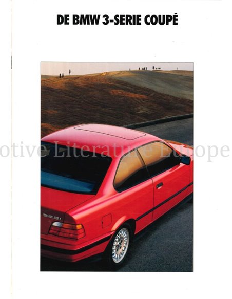 1992 BMW 3ER COUPE PROSPEKT NIEDERLÄNDISCH