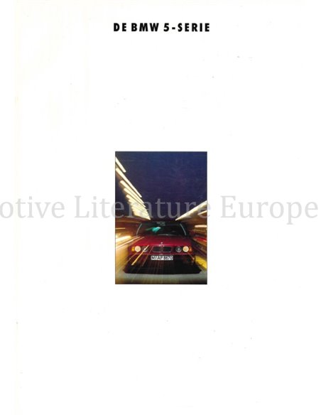 1992 BMW 5 SERIES SALOON | TOURING BROCHURE DUTCH