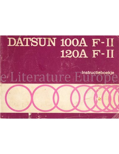 1976 DATSUN 100A F-II | 120A F-II OWNERS MANUAL DUTCH